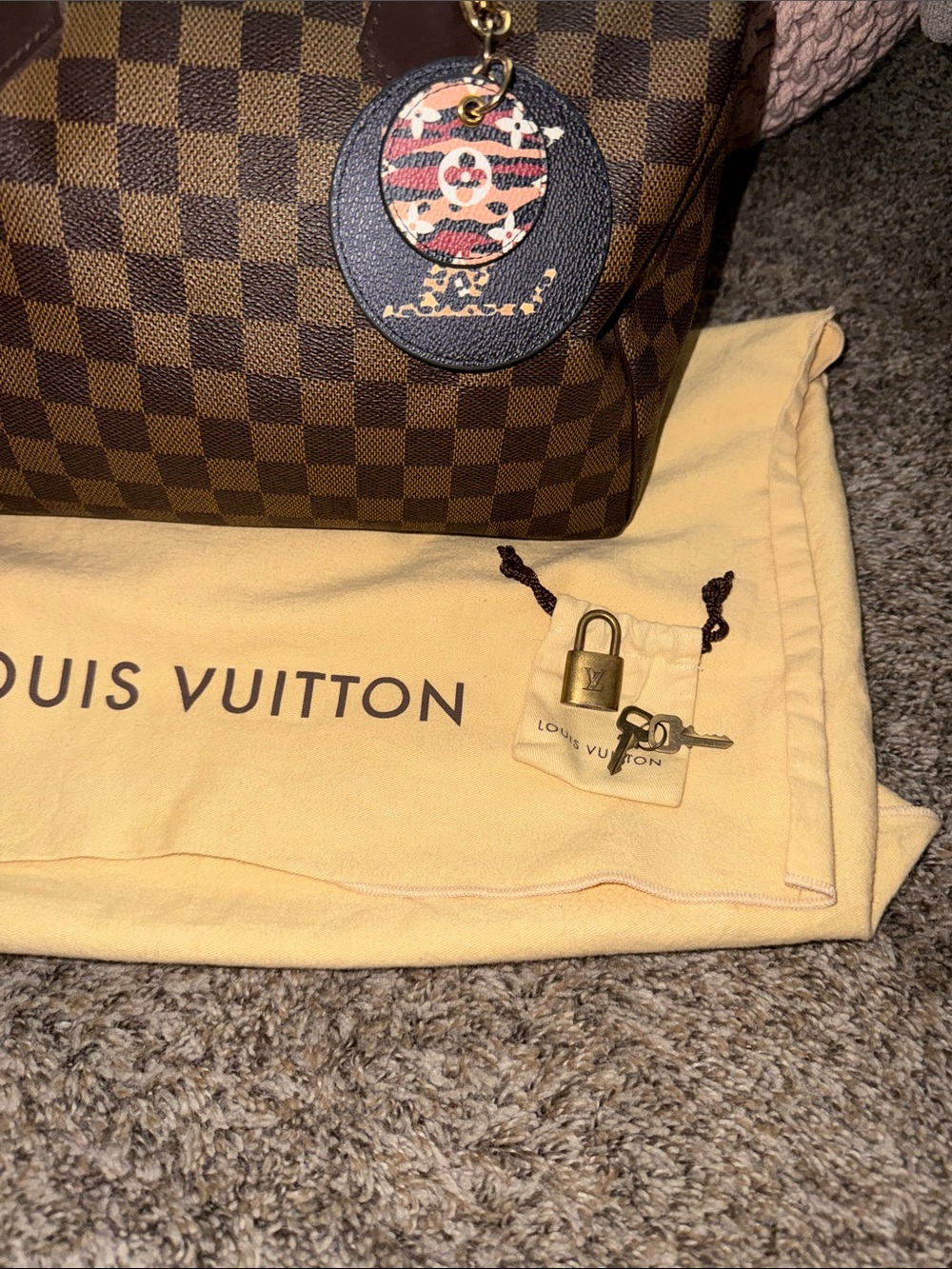 Louis Vuitton Brown Damier Canvas Speedy 30 Satchel with organizer w/base shaper - Picture 2 of 16